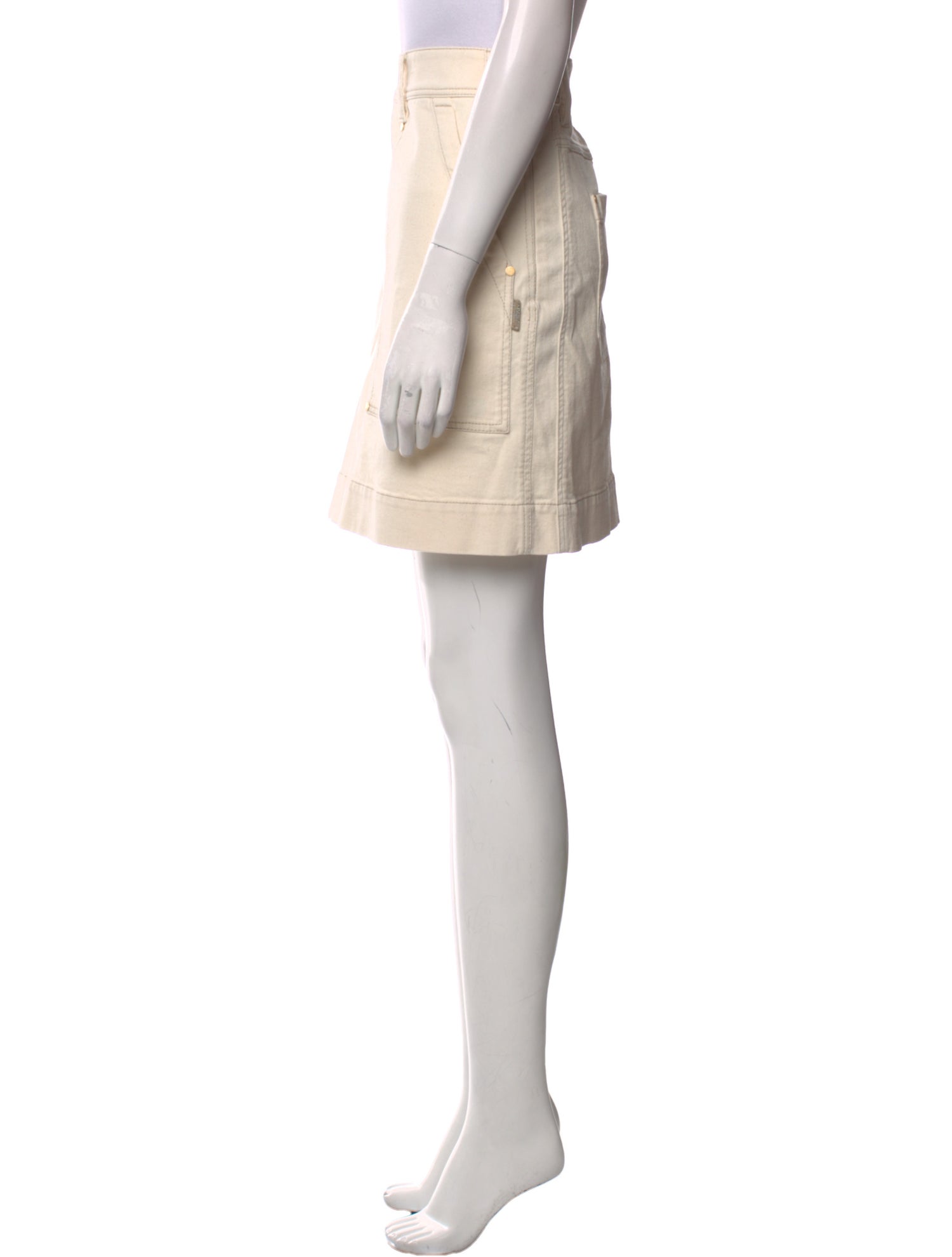Brunello Cucinelli Beaded Accents Mini Skirt