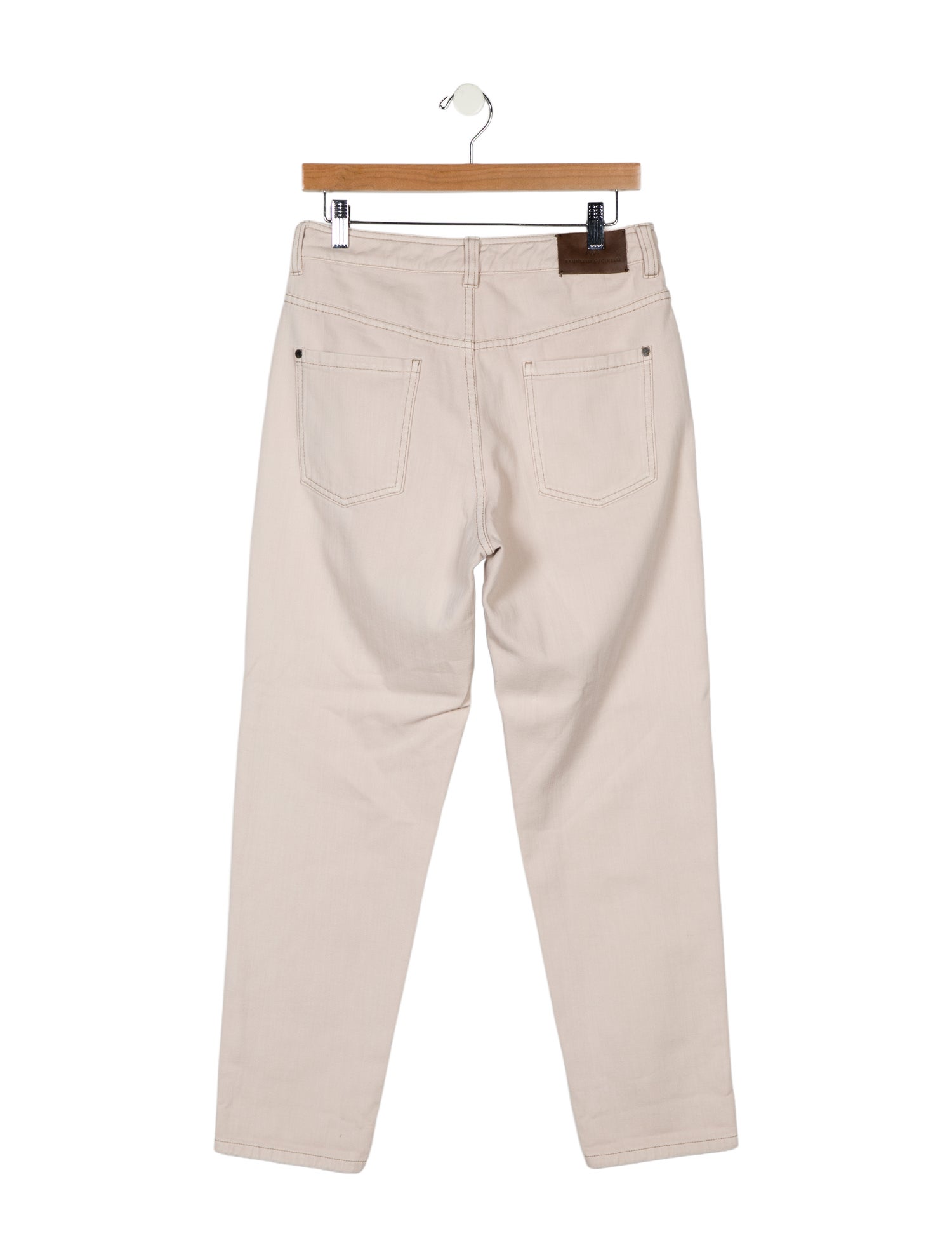 Brunello Cucinelli High-Rise Straight Leg Jeans