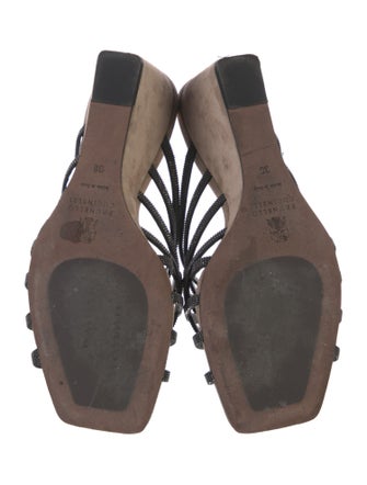 Brunello Cucinelli Monili Suede Slides