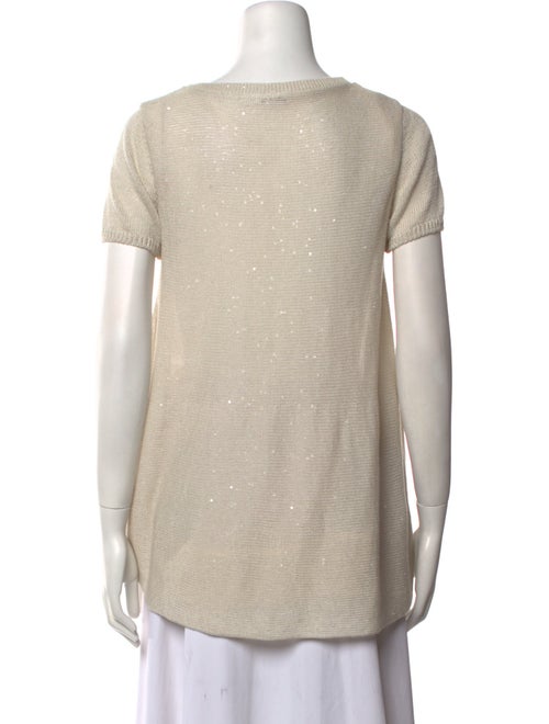 Brunello Cucinelli Linen Crew Neck Sweater