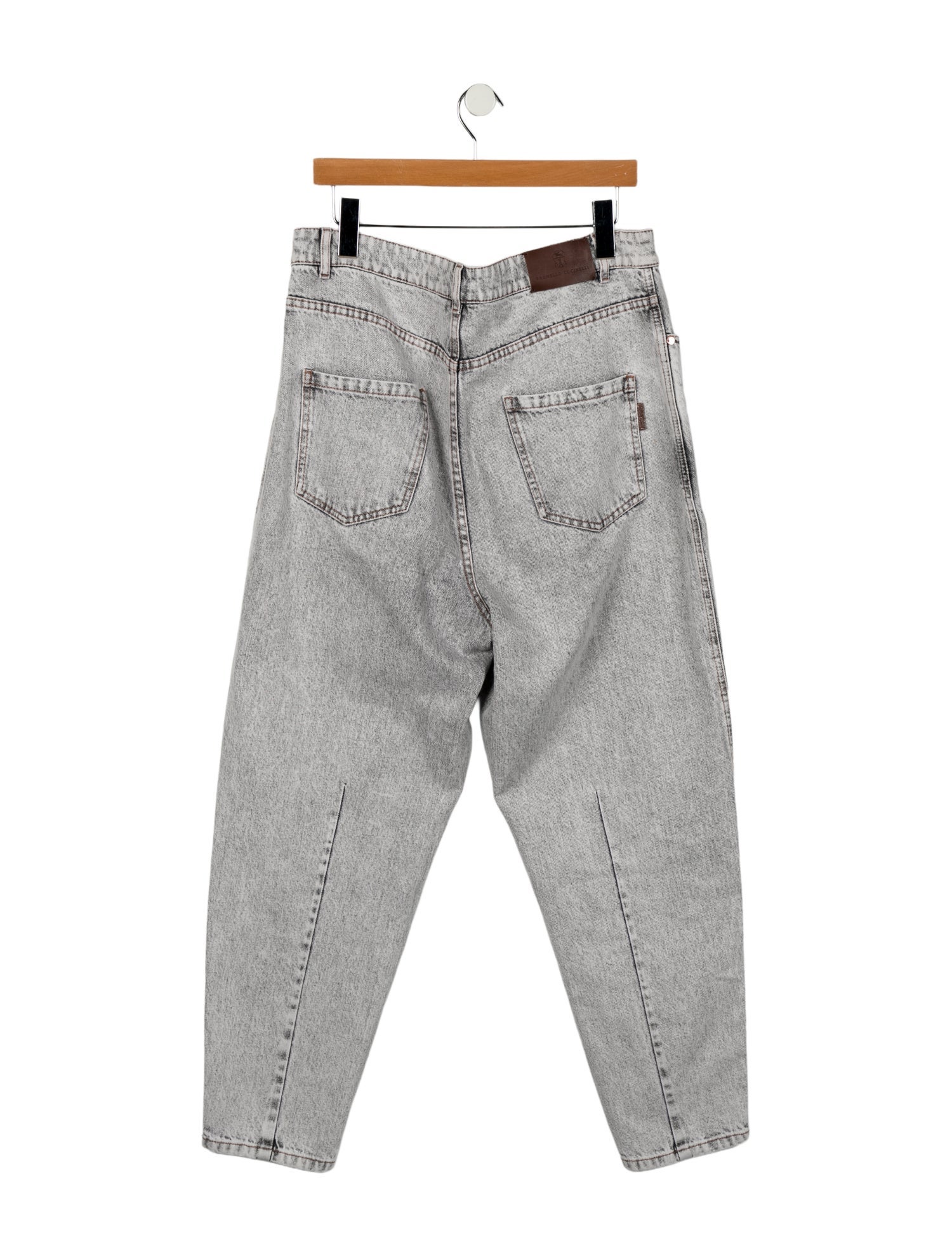 Brunello Cucinelli High-Rise Straight Leg Jeans