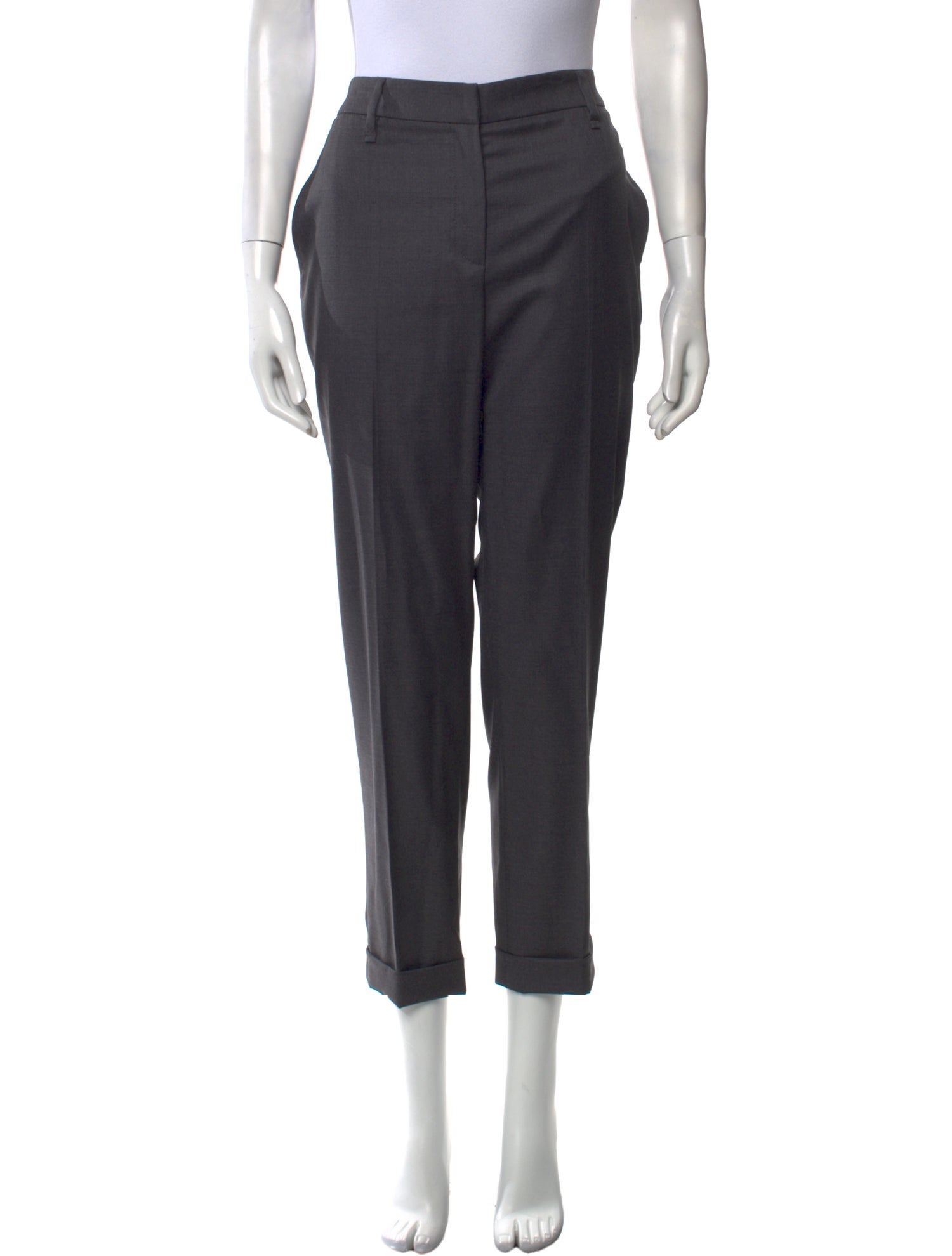 Brunello Cucinelli Virgin Wool Straight Leg Pants