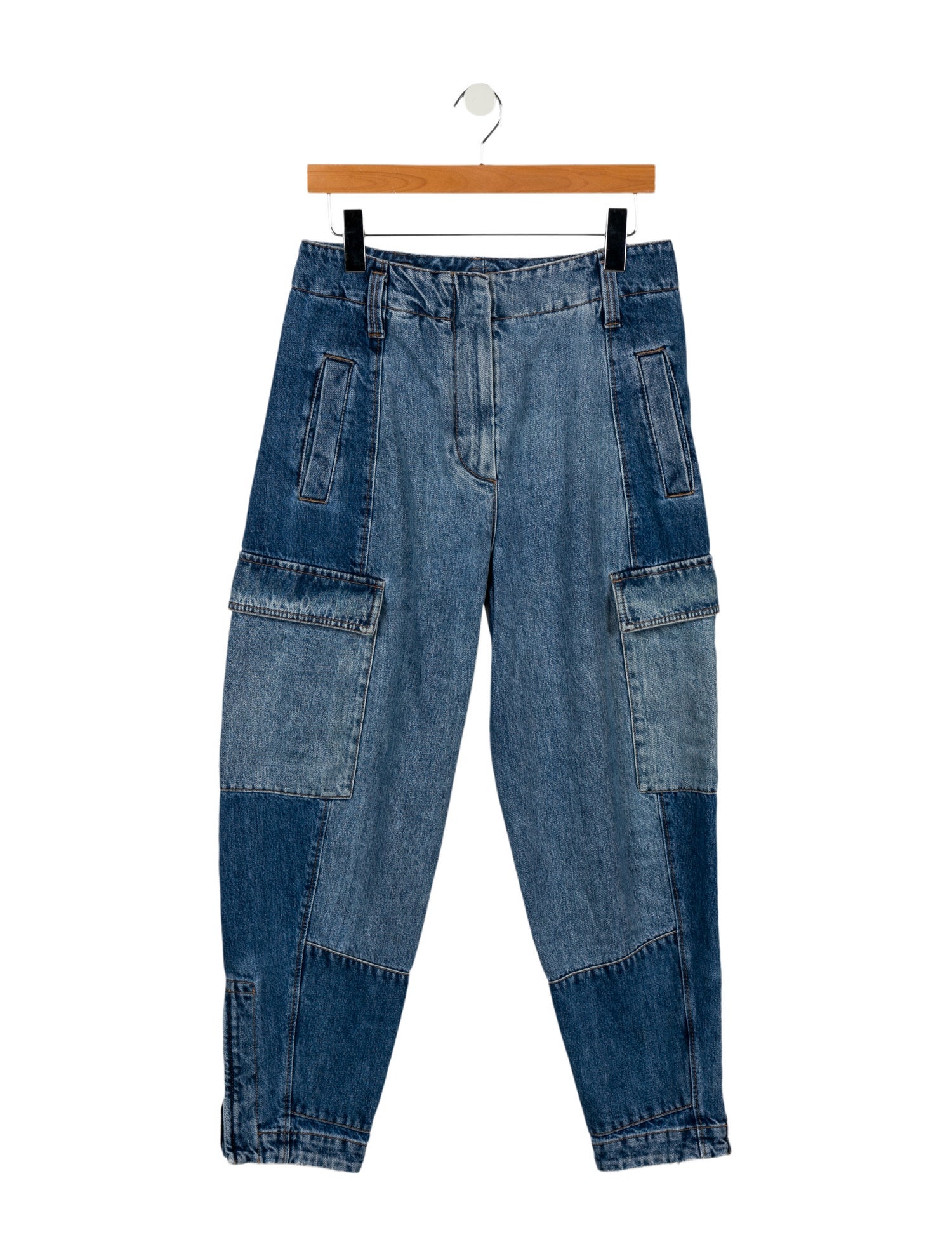 Brunello Cucinelli High-Rise Straight Leg Jeans