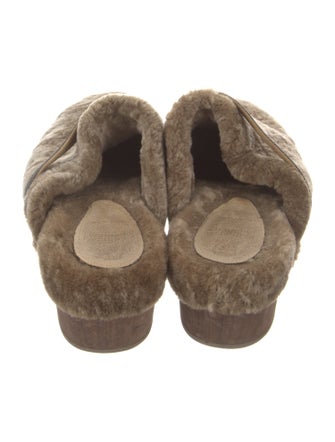 Brunello Cucinelli Monili Shearling Mules