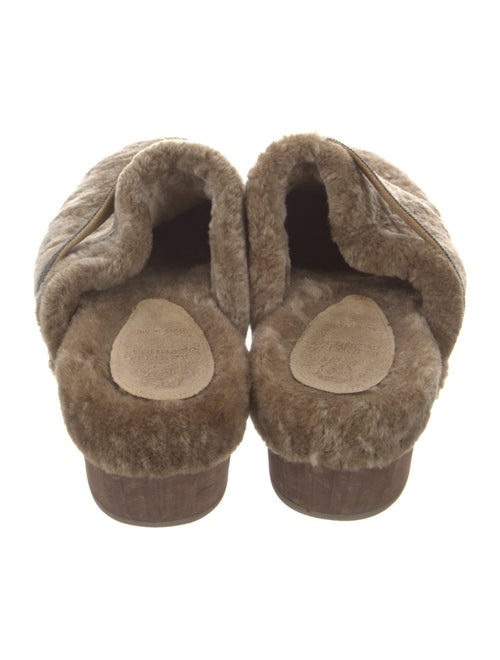 Brunello Cucinelli Monili Shearling Mules
