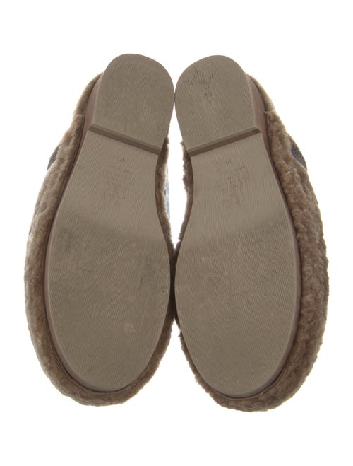 Brunello Cucinelli Monili Shearling Mules
