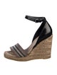 Brunello Cucinelli Leather Colorblock Pattern Espadrilles