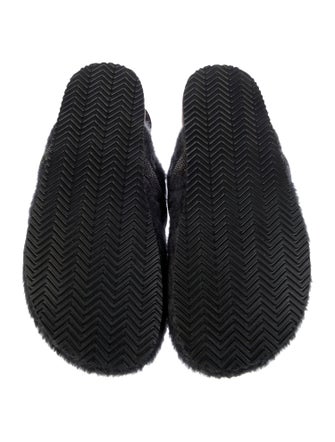 Brunello Cucinelli Monili Faux Fur Slingback Flats