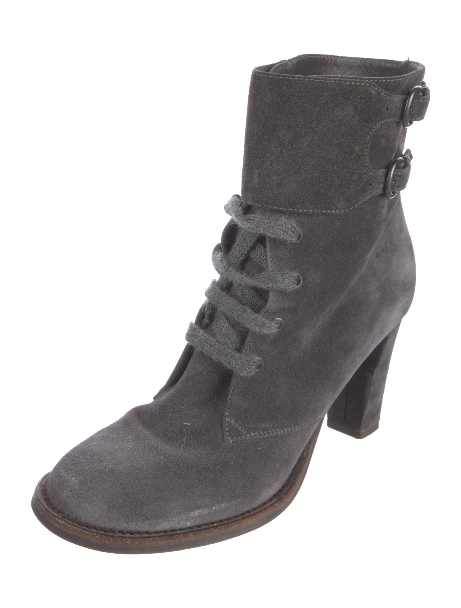 Brunello Cucinelli Suede Lace-Up Boots