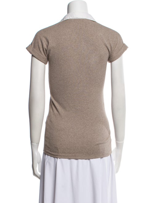 Brunello Cucinelli V-Neck Short Sleeve Polo