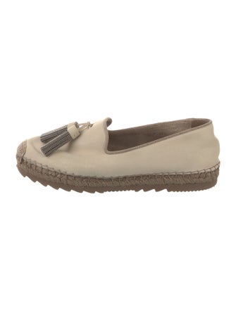 Brunello Cucinelli Monili Suede Espadrilles