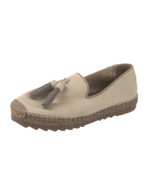 Brunello Cucinelli Monili Suede Espadrilles