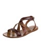 Brunello Cucinelli Monili Leather Gladiator Sandals