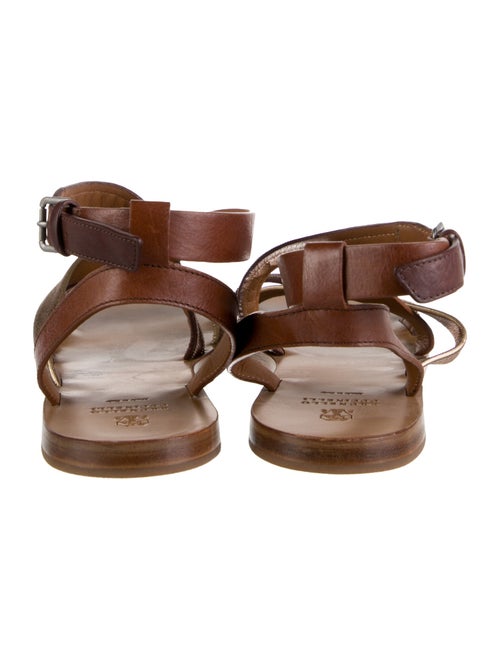 Brunello Cucinelli Monili Leather Gladiator Sandals