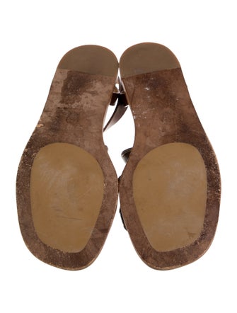 Brunello Cucinelli Monili Leather Gladiator Sandals