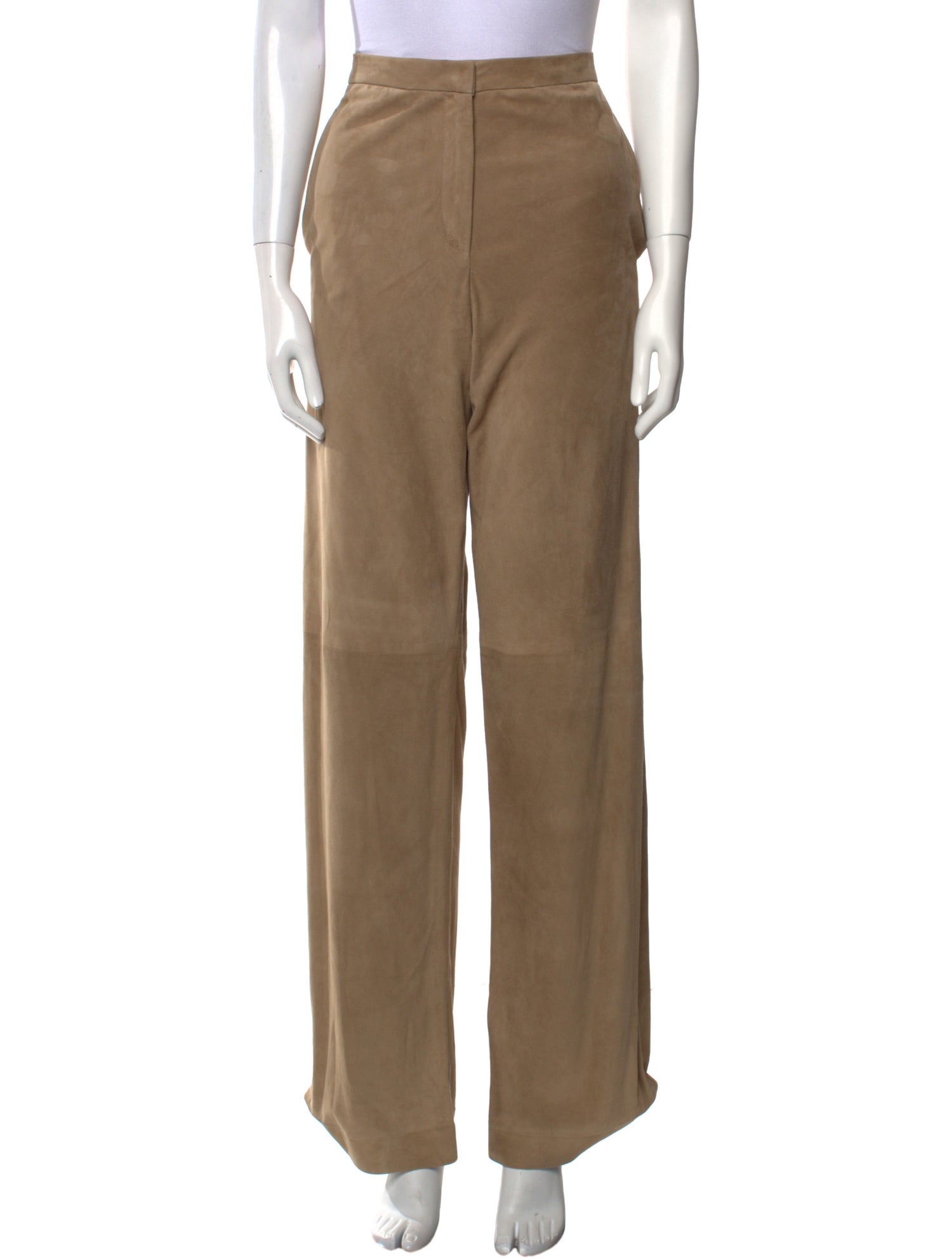 Brunello Cucinelli Leather Wide Leg Pants