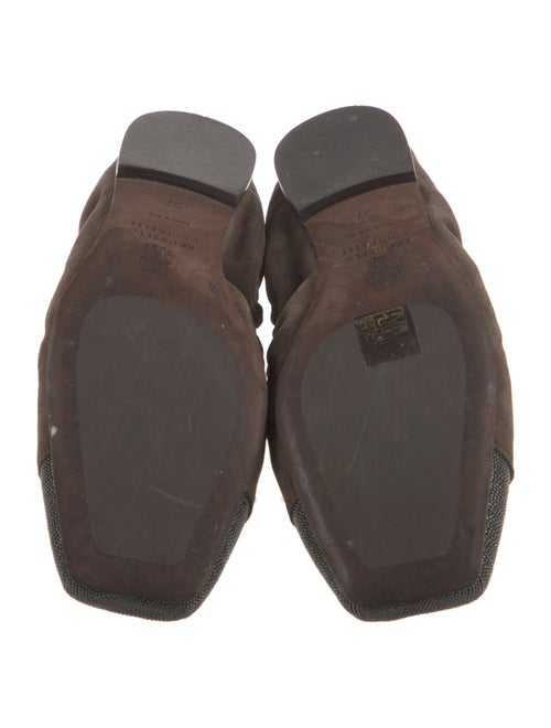 Brunello Cucinelli Monili Suede Ballet Flats