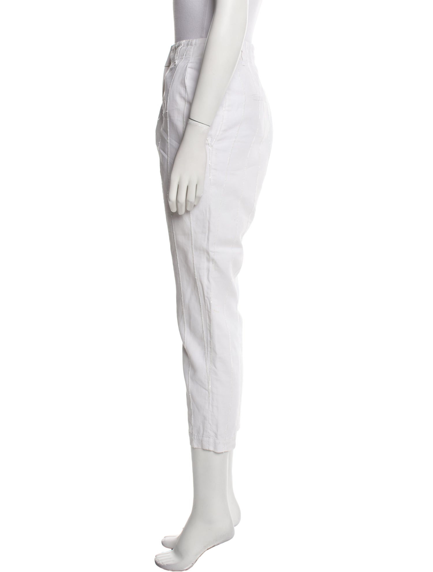 Brunello Cucinelli Linen Skinny Leg Pants