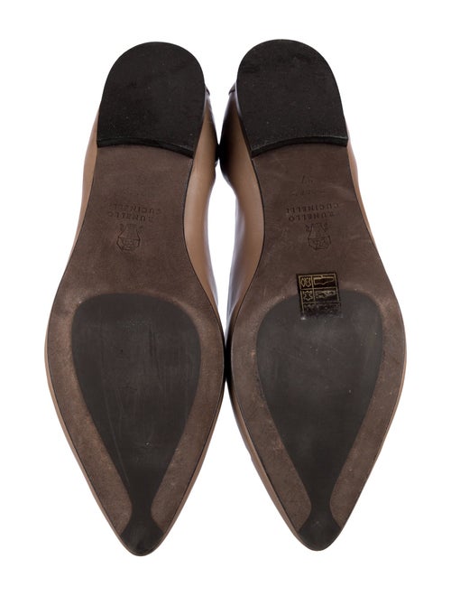 Brunello Cucinelli Monili Leather Loafers