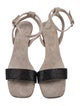 Brunello Cucinelli Monili Suede Sandals