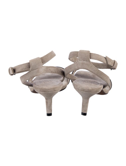 Brunello Cucinelli Monili Suede Sandals