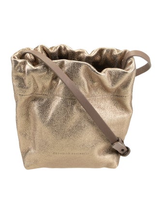 Brunello Cucinelli Leather Bucket Bag