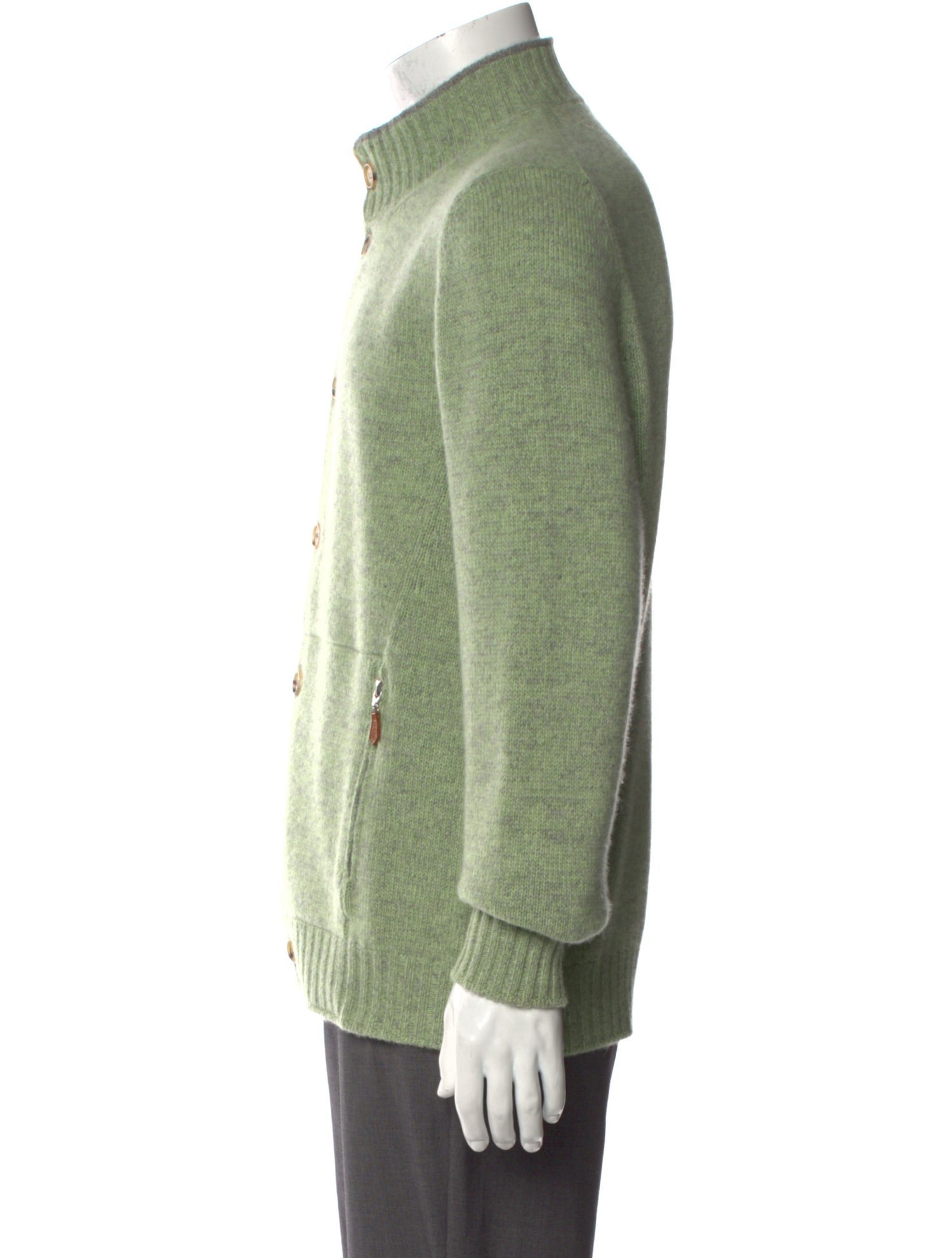 Brunello Cucinelli Cashmere Mock Neck Cardigan