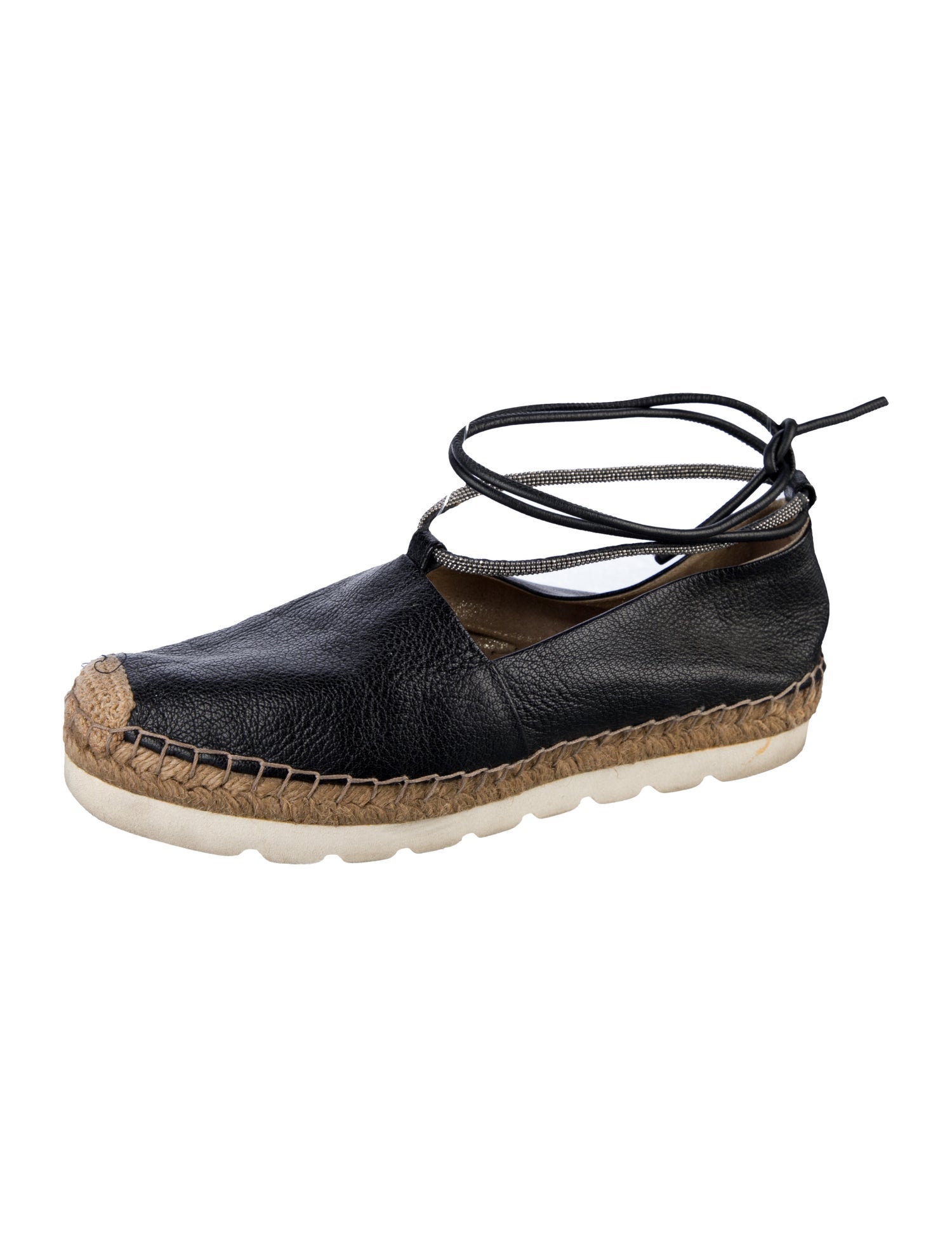 Brunello Cucinelli Monili Suede Espadrilles