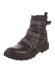 Brunello Cucinelli Monili Leather Combat Boots