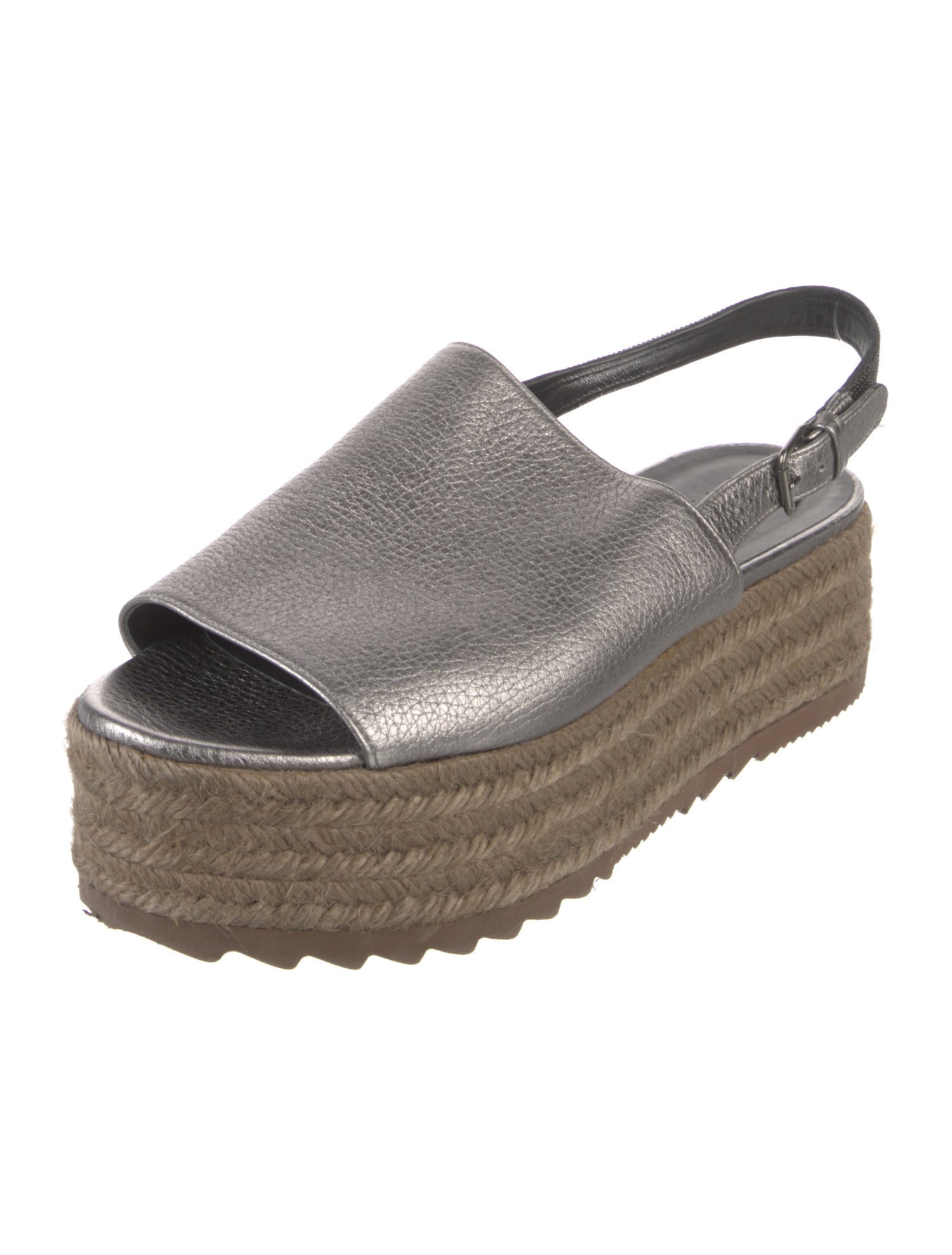 Brunello Cucinelli Monili Leather Espadrilles