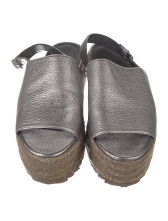 Brunello Cucinelli Monili Leather Espadrilles