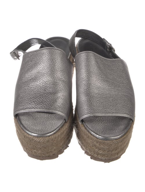 Brunello Cucinelli Monili Leather Espadrilles