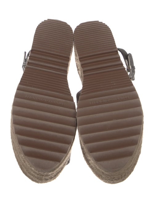 Brunello Cucinelli Monili Leather Espadrilles