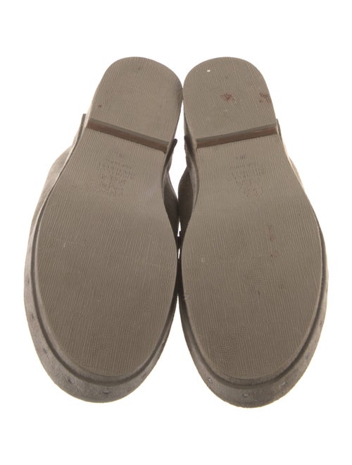 Brunello Cucinelli Suede Studded Accents Mules