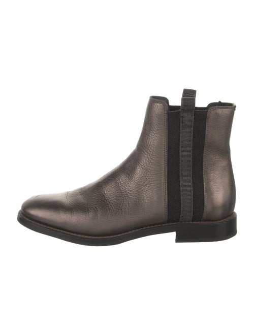 Brunello Cucinelli Monili Leather Chelsea Boots