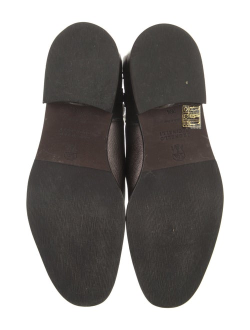 Brunello Cucinelli Monili Leather Chelsea Boots