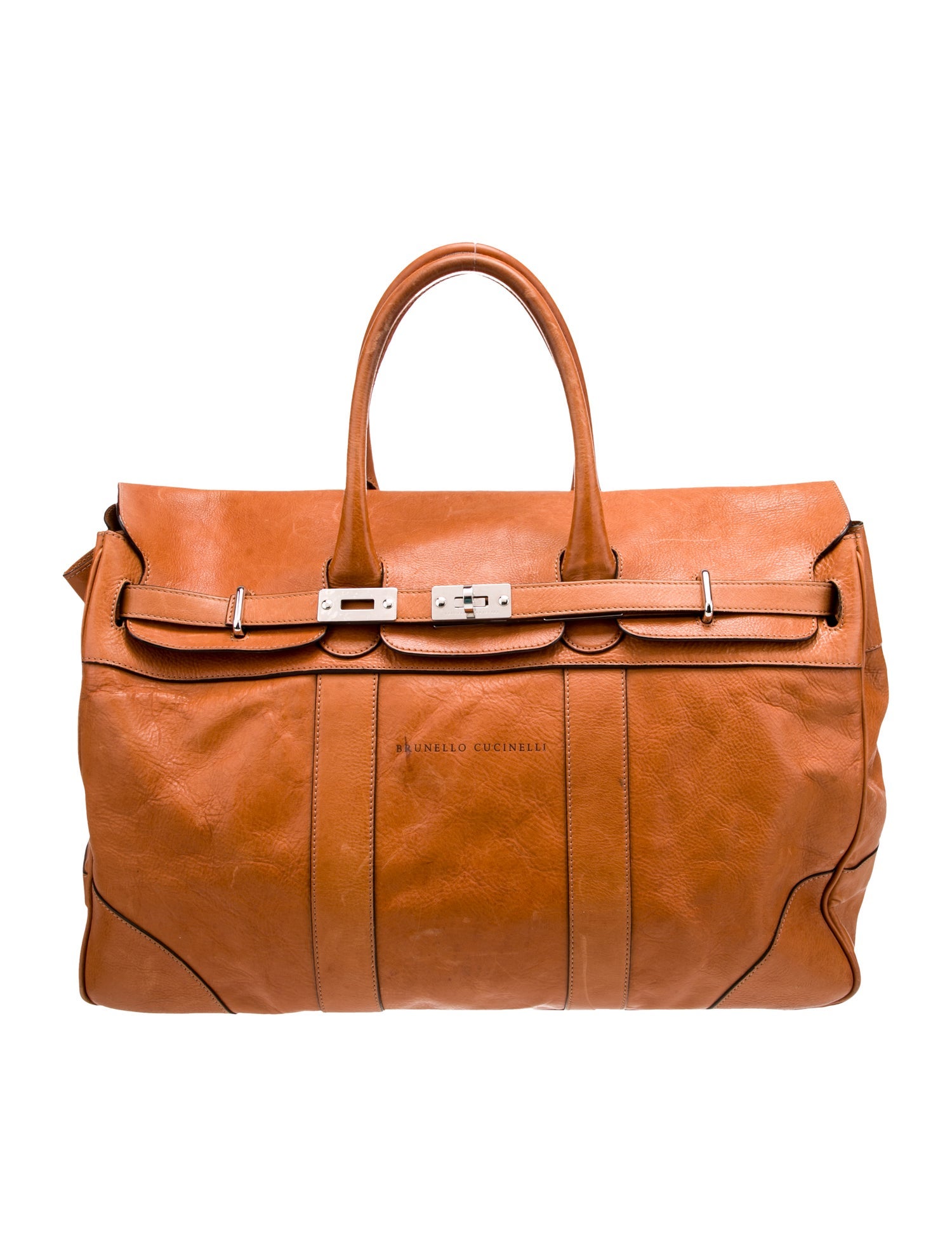 Brunello Cucinelli Leather Weekender Bag