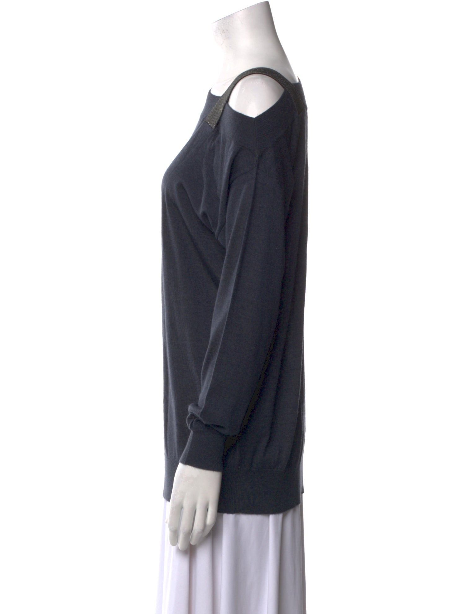 Brunello Cucinelli Cashmere Asymmetrical Sweater