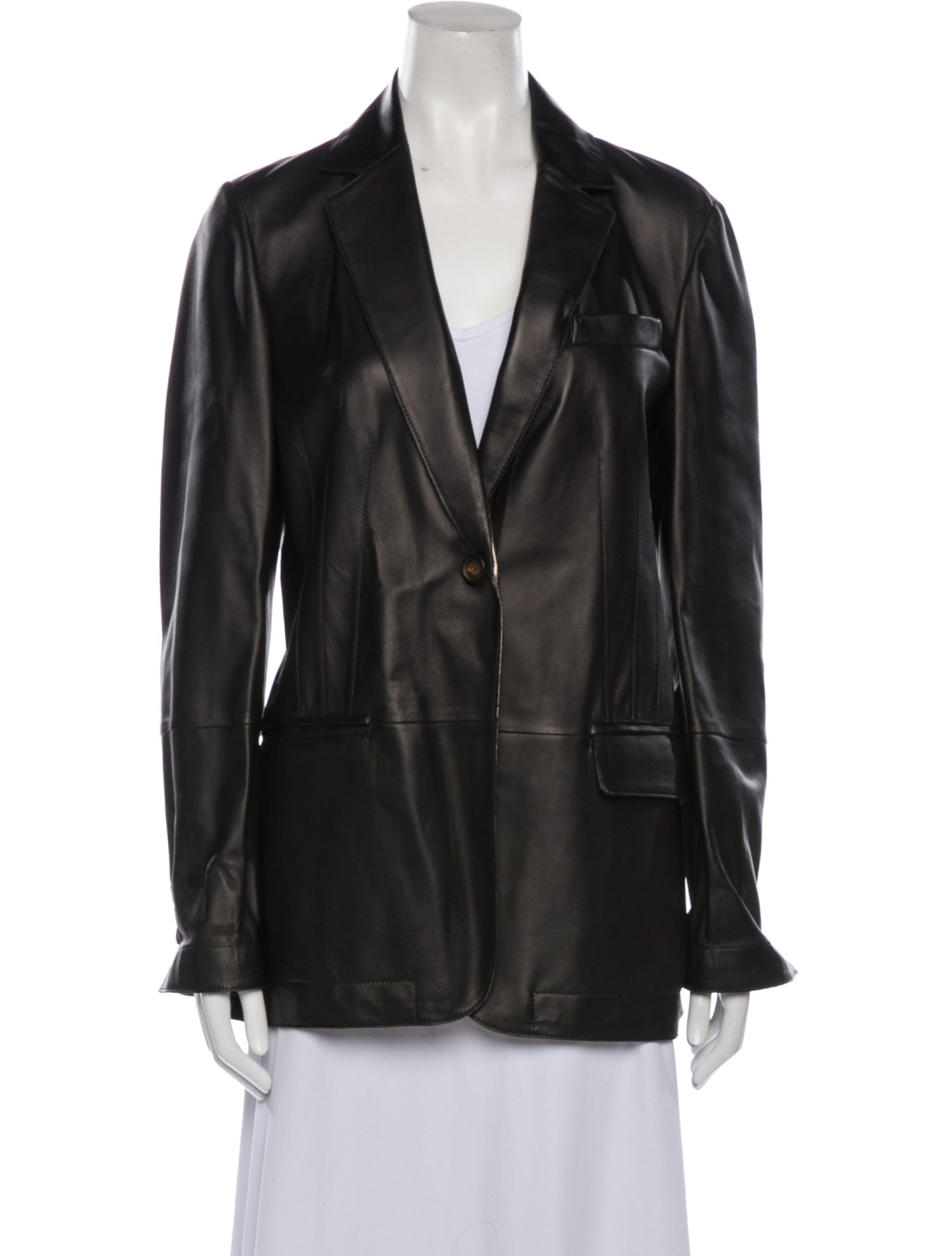 Brunello Cucinelli Leather Blazer