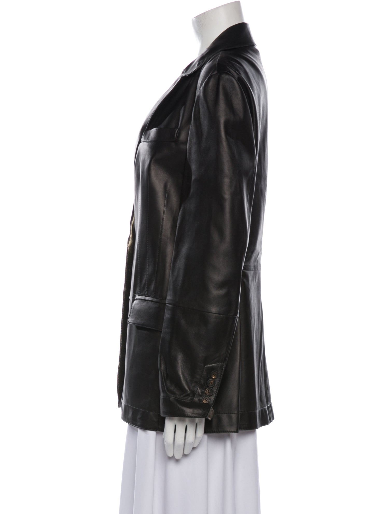 Brunello Cucinelli Leather Blazer