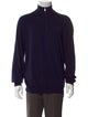 Brunello Cucinelli Virgin Wool Mock Neck Sweatshirt