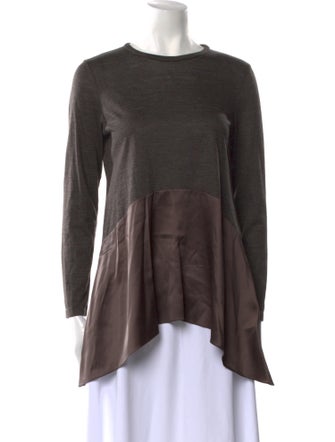 Brunello Cucinelli Wool Bateau Neckline Tunic