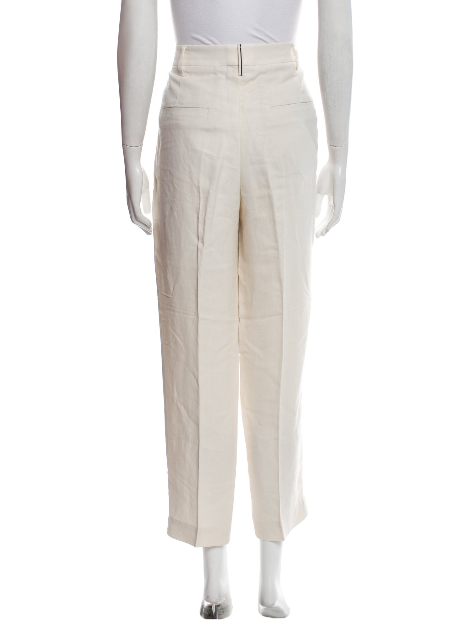 Brunello Cucinelli Straight Leg Pants - Neutrals, 12