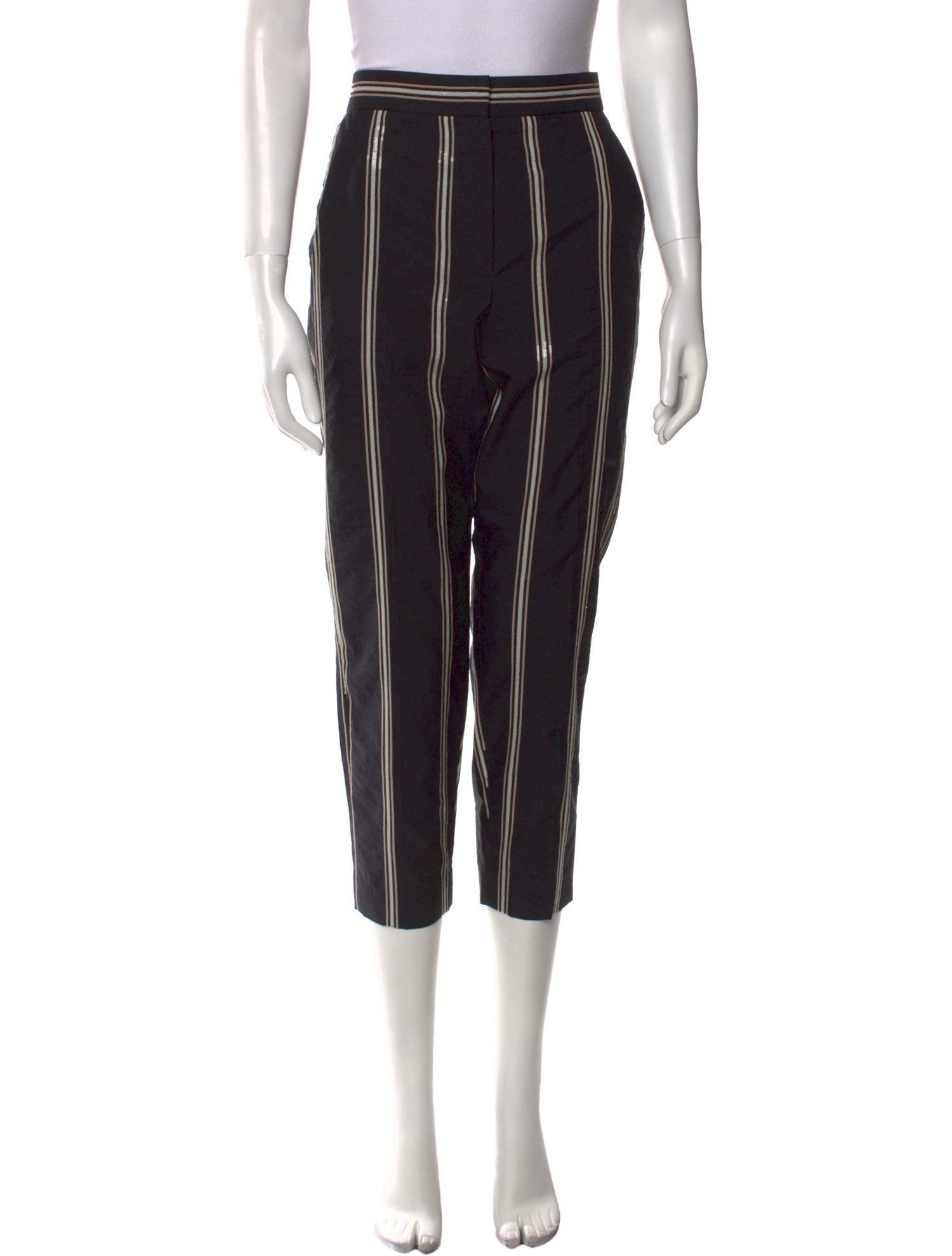 Brunello Cucinelli Striped Straight Leg Pants