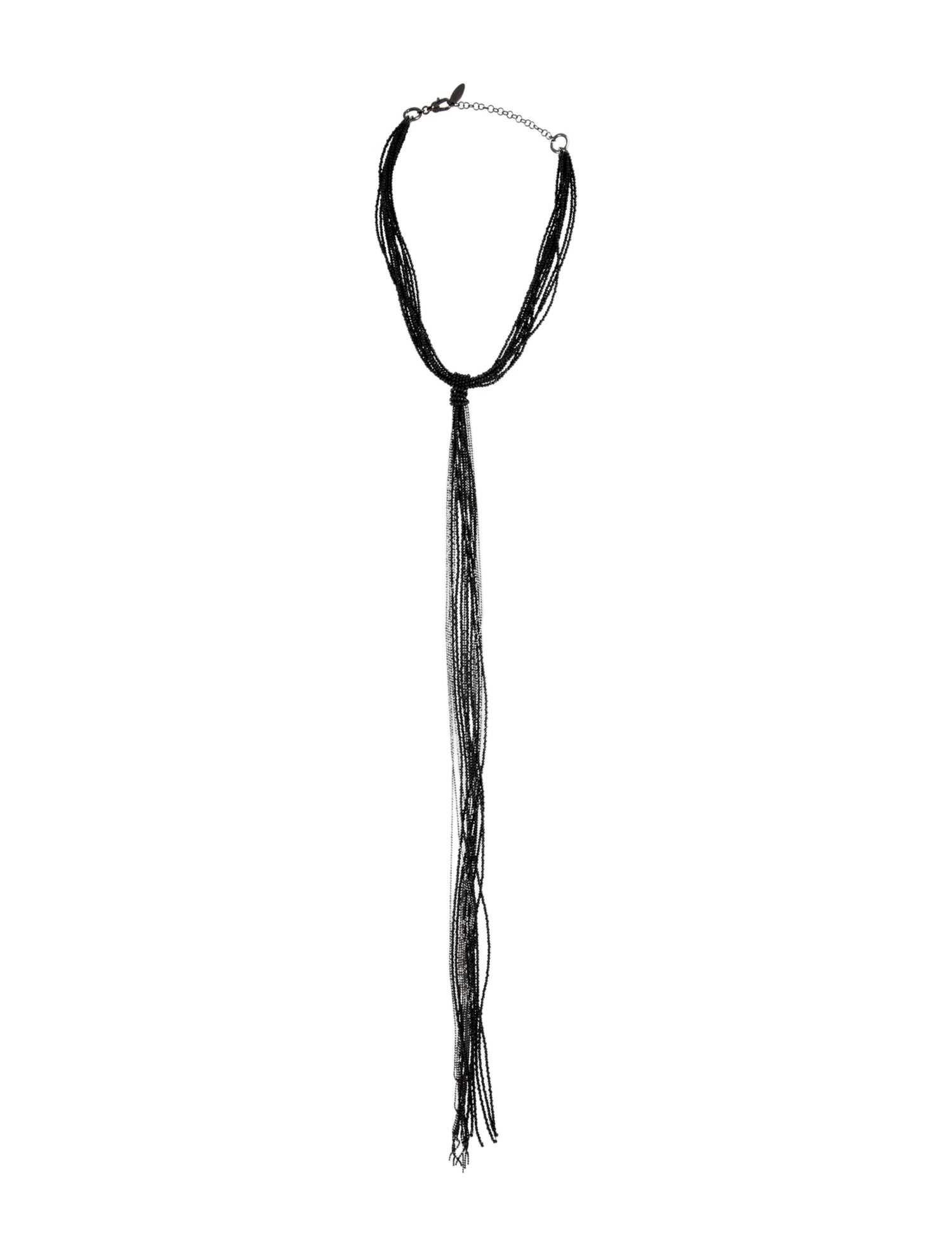 Brunello Cucinelli Beaded Lariat Necklace