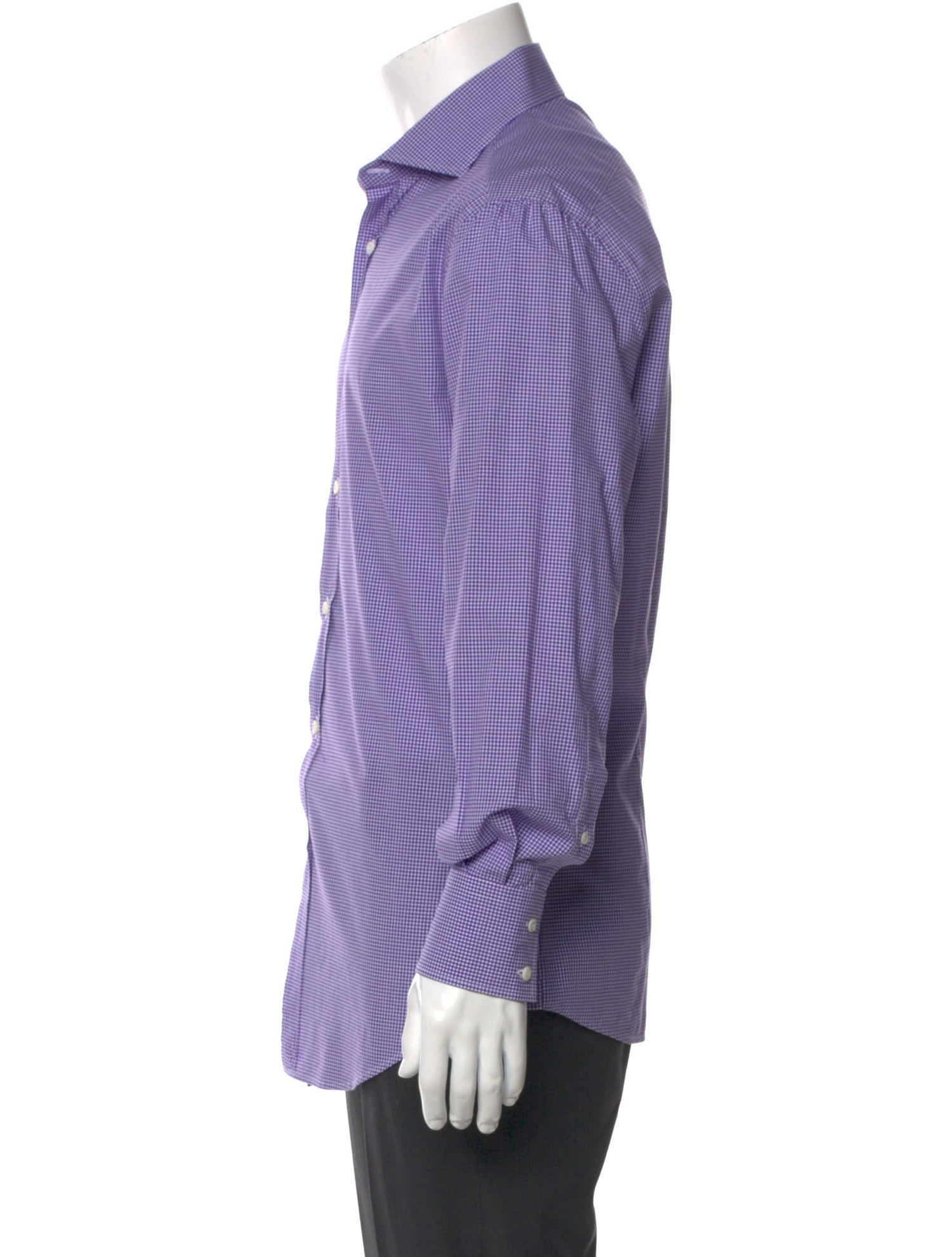 Brunello Cucinelli Plaid Print Long Sleeve Shirt