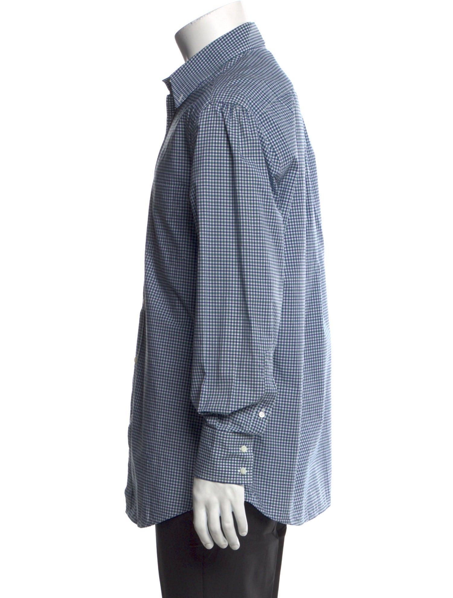 Brunello Cucinelli Plaid Print Long Sleeve Shirt