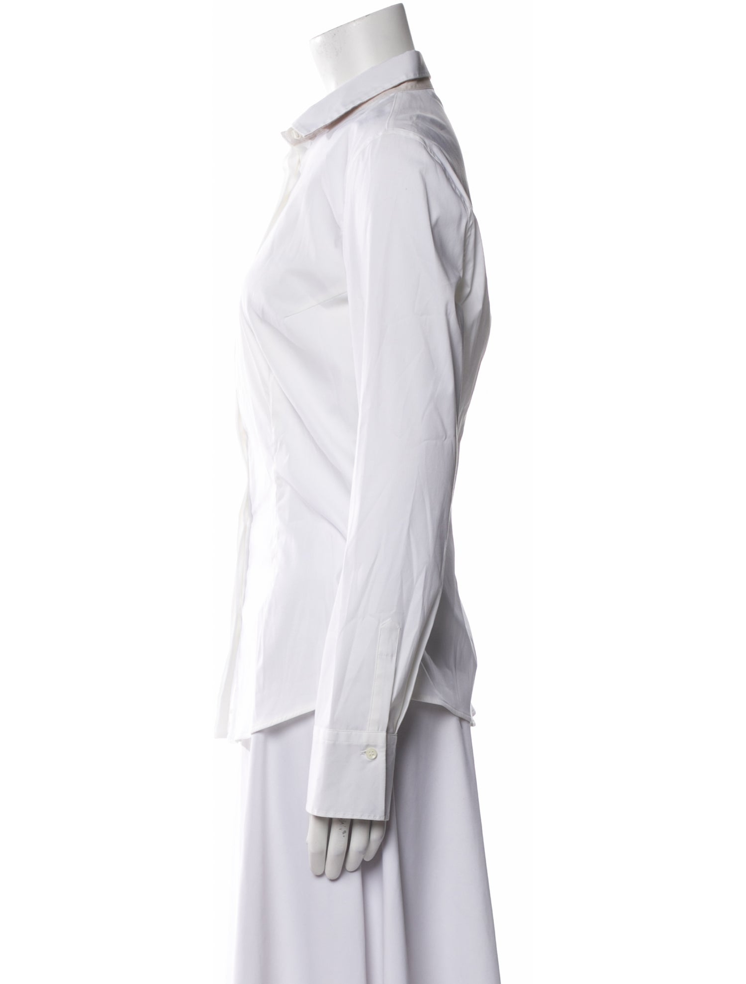 Brunello Cucinelli Long Sleeve Button-Up Top