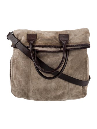 Brunello Cucinelli Suede Top Handle Bag