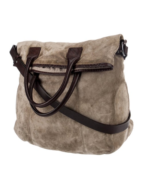 Brunello Cucinelli Suede Top Handle Bag